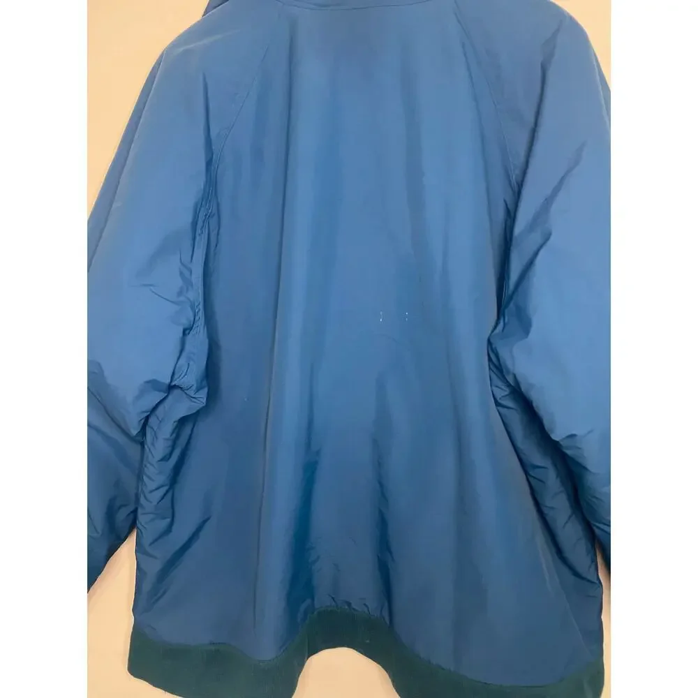 Lands‎ End Mens Chore Coat Barn Jacket Heavy Fleece Lined Teal Large Aircore 200